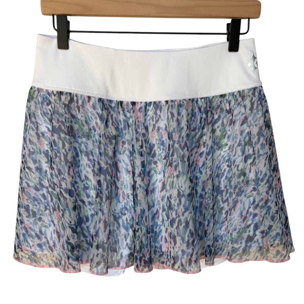 JoFit Floral Mesh Layered Athletic Skort Tennis Golf Pickleball size S